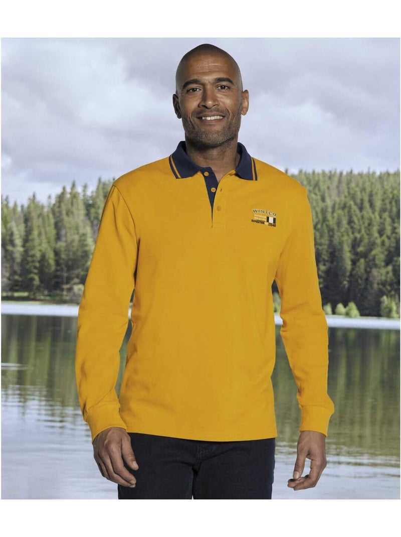 Lot de 2 Polos Maille Piquée Winter  - ATLAS FOR MEN Bleu Blanc - Kiabi