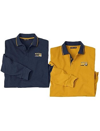 Lot de 2 polos maille piquée winter - atlas for men