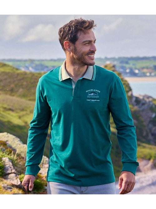 Lot de 2 Polos Manches Longues   - ATLAS FOR MEN - Kiabi