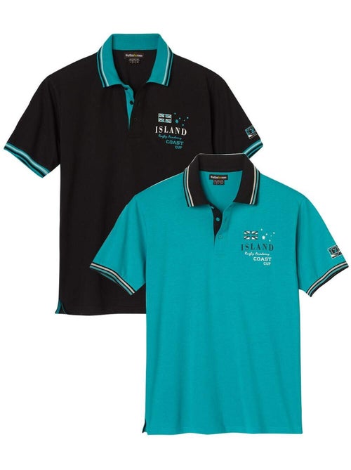 Lot de 2 polos master team - atlas for men - Kiabi Lot de 2 polos master team - atlas for men - Kiabi