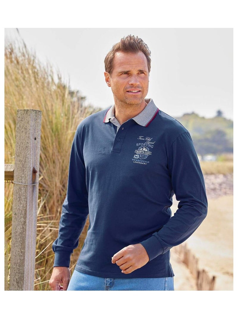 Lot de 2 Polos North Cup  - ATLAS FOR MEN Bleu Bordeaux - Kiabi