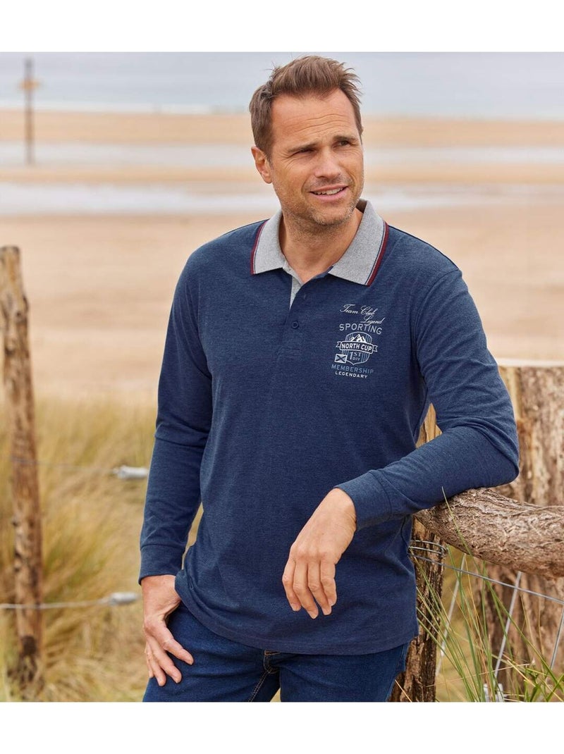 Lot de 2 Polos North Cup  - ATLAS FOR MEN Bleu Bordeaux - Kiabi