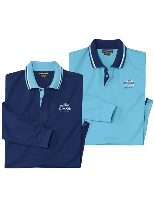 Lot de 2 polos outdoor - atlas for men - Kiabi Lot de 2 polos outdoor - atlas for men - Kiabi
