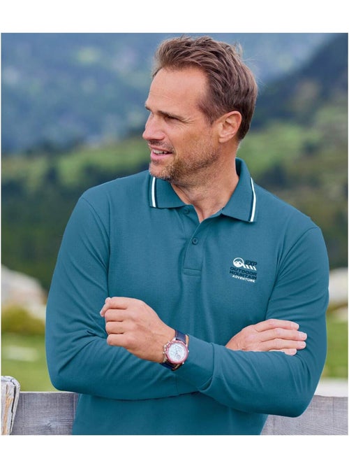 Lot de 2 Polos Piqués Authentiques   - ATLAS FOR MEN - Kiabi