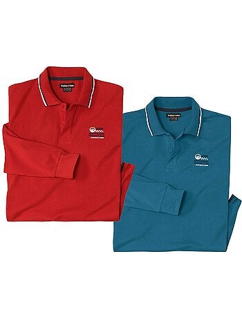 Lot de 2 polos maille piquée winter - atlas for men