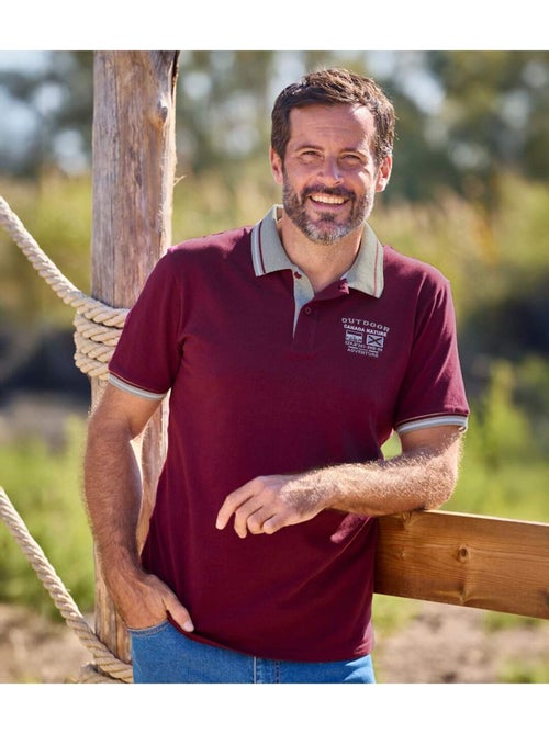 Lot de 2 Polos Piqués Casual   - ATLAS FOR MEN - Kiabi