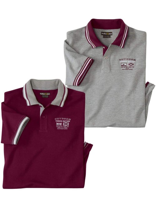 Lot de 2 polos piqués casual - atlas for men - Kiabi Lot de 2 polos piqués casual - atlas for men - Kiabi