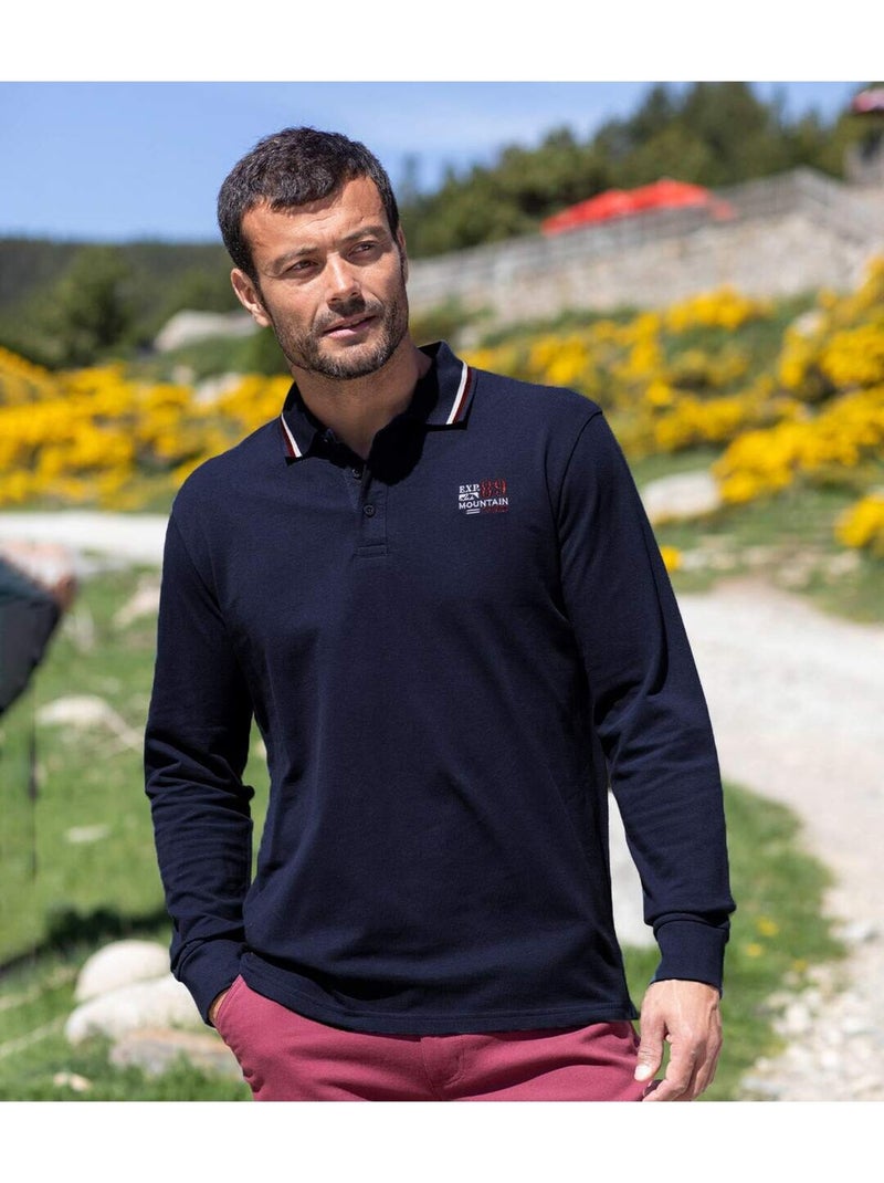 Lot de 2 Polos Piqués Nature   - ATLAS FOR MEN Bleu Bleu - Kiabi