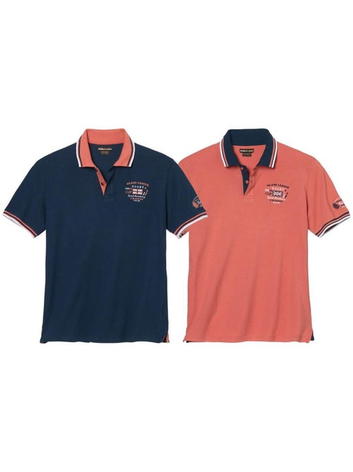 Lot de 2 Polos Piqués Sportmen   - ATLAS FOR MEN - Kiabi