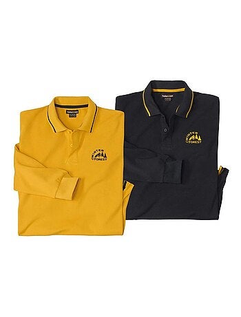 Lot de 2 Polos Piqués Trendy - ATLAS FOR MEN