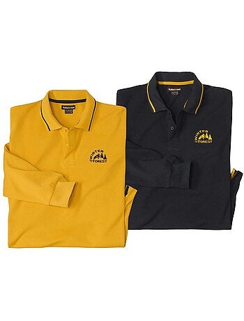 Lot de 2 polos maille piquée winter - atlas for men