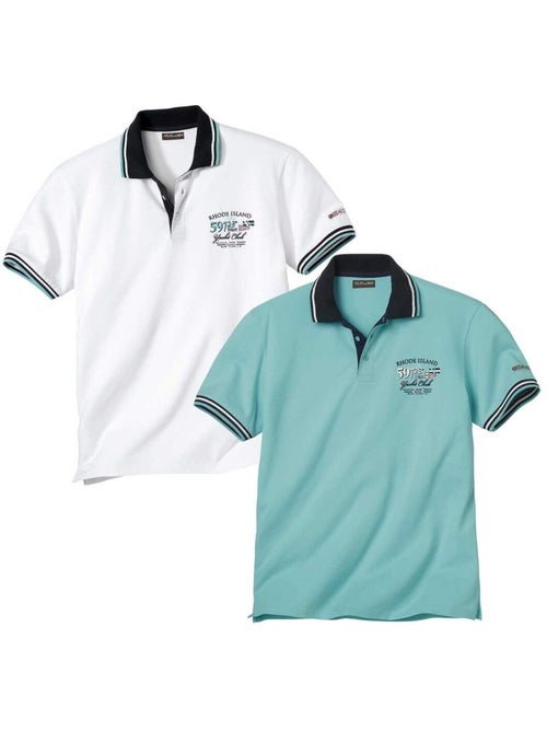 Lot de 2 Polos South Ocean  - ATLAS FOR MEN - Kiabi