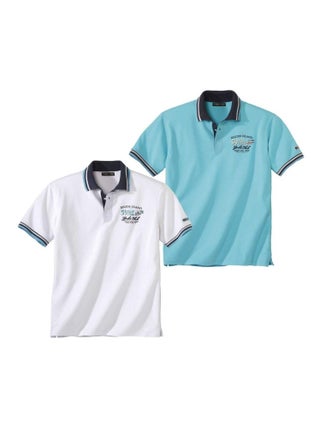 Lot de 2 Polos South Ocean  - ATLAS FOR MEN
