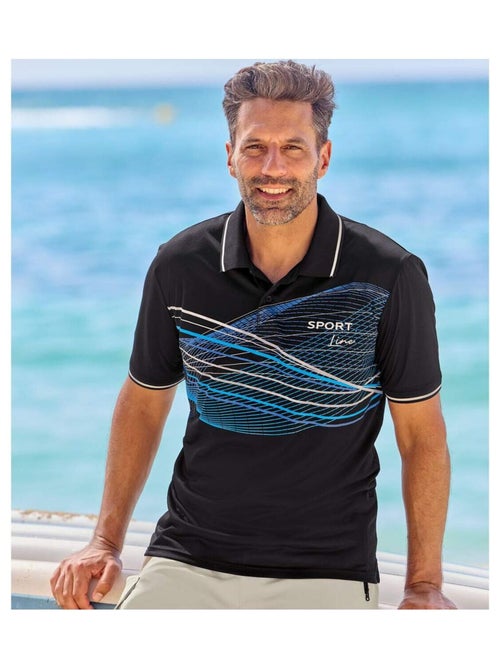 Lot de 2 Polos Sport Line   - ATLAS FOR MEN - Kiabi