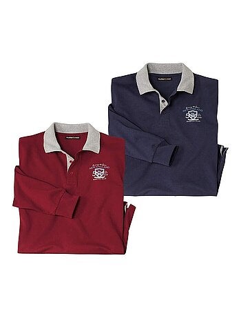Lot de 2 Polos Sporting Club - ATLAS FOR MEN