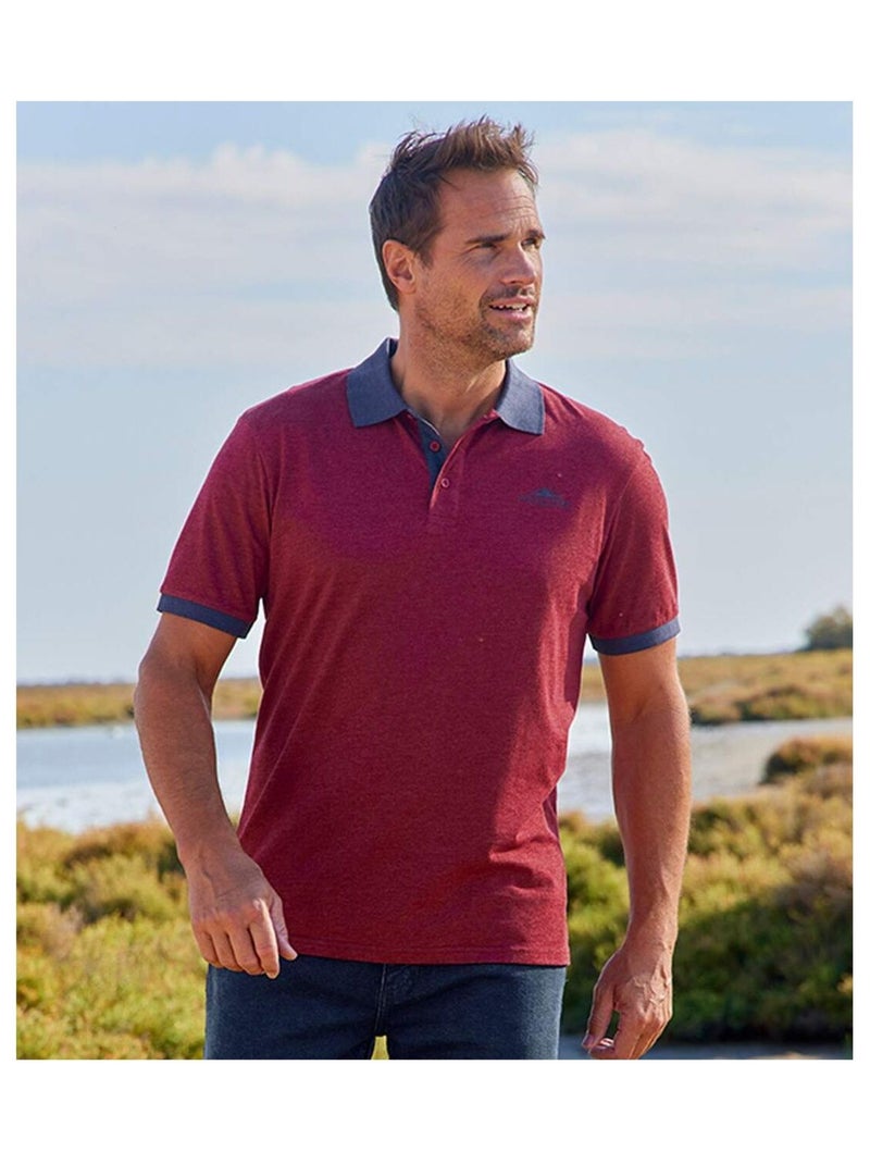 Lot de 2 Polos Wildlands  - ATLAS FOR MEN Bleu Bordeaux - Kiabi