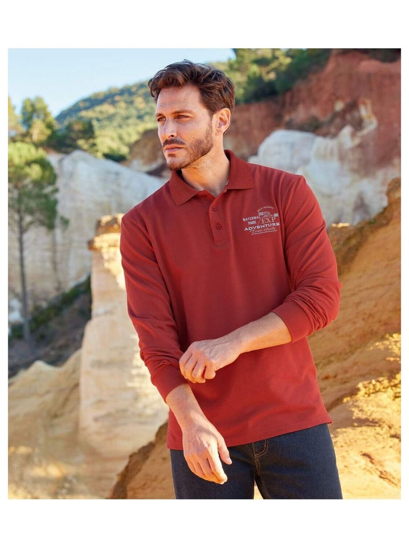 Lot de 2 PolosArizona Adventure  - ATLAS FOR MEN Bleu Bordeaux - Kiabi