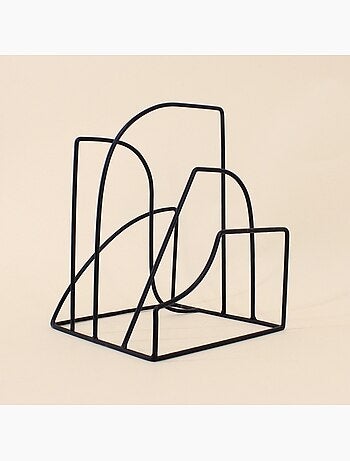 Lot de 2 porte documents en métal noir