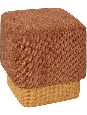 Lot de 2 poufs empilables en tissu DOKI