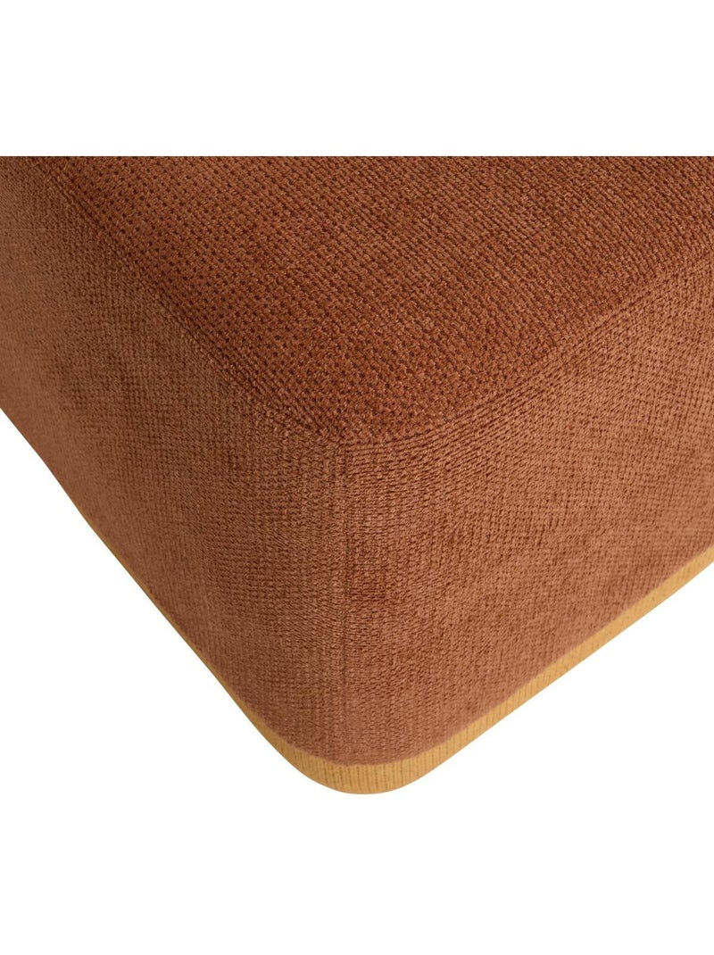 Lot de 2 poufs empilables en tissu DOKI Ambre - Kiabi