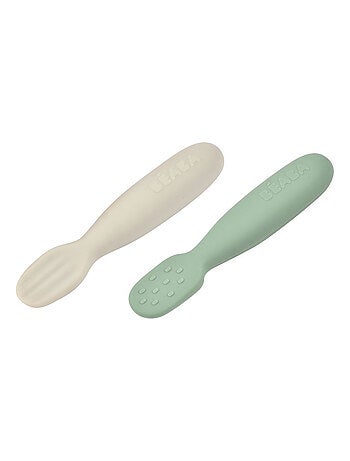 Lot de 2 pré-cuillères en silicone vert sauge