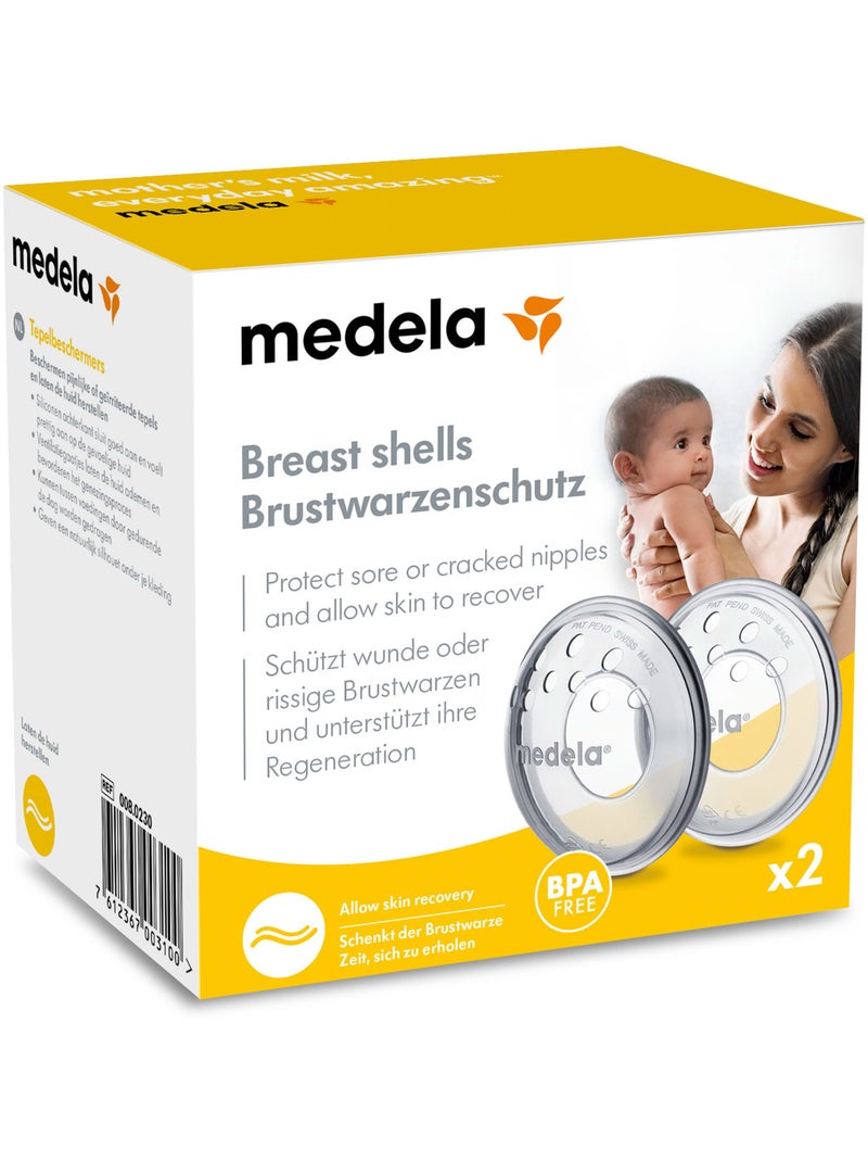 Lot de 2 protège-mamelons Medela - Allaitement sans douleur Transparent - Kiabi