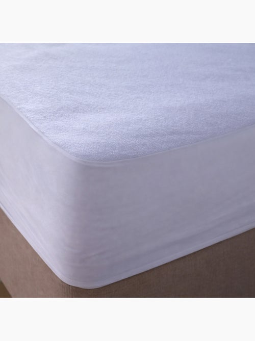 Lot de 2 Protège matelas, en coton, imperméable, bonnet 30 cm - Kiabi