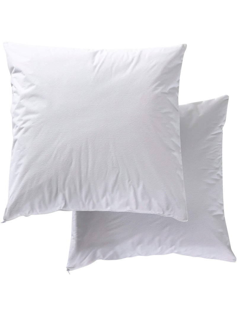 Lot de 2 protège oreillers bouclette imperméable - Terre de Nuit Blanc - Kiabi