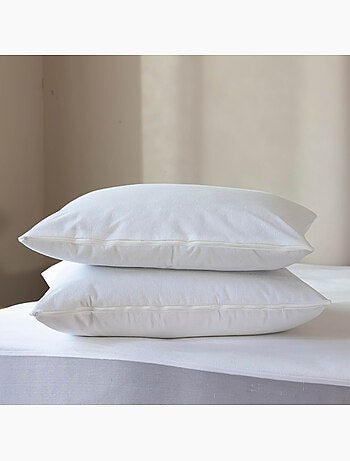 Lot de 2 protège oreillers coton bio molleton - Someo
