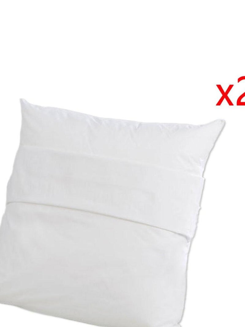 Lot de 2 Protège Oreillers Imperméable et Respirant - DODO Blanc - Kiabi