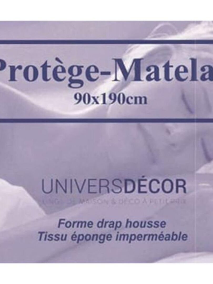 Lot De 2 Protèges Matelas Imperméable, Absorbant Et Anti-acariens 90 X 190  Cm - Blanc - Kiabi - 15.90€