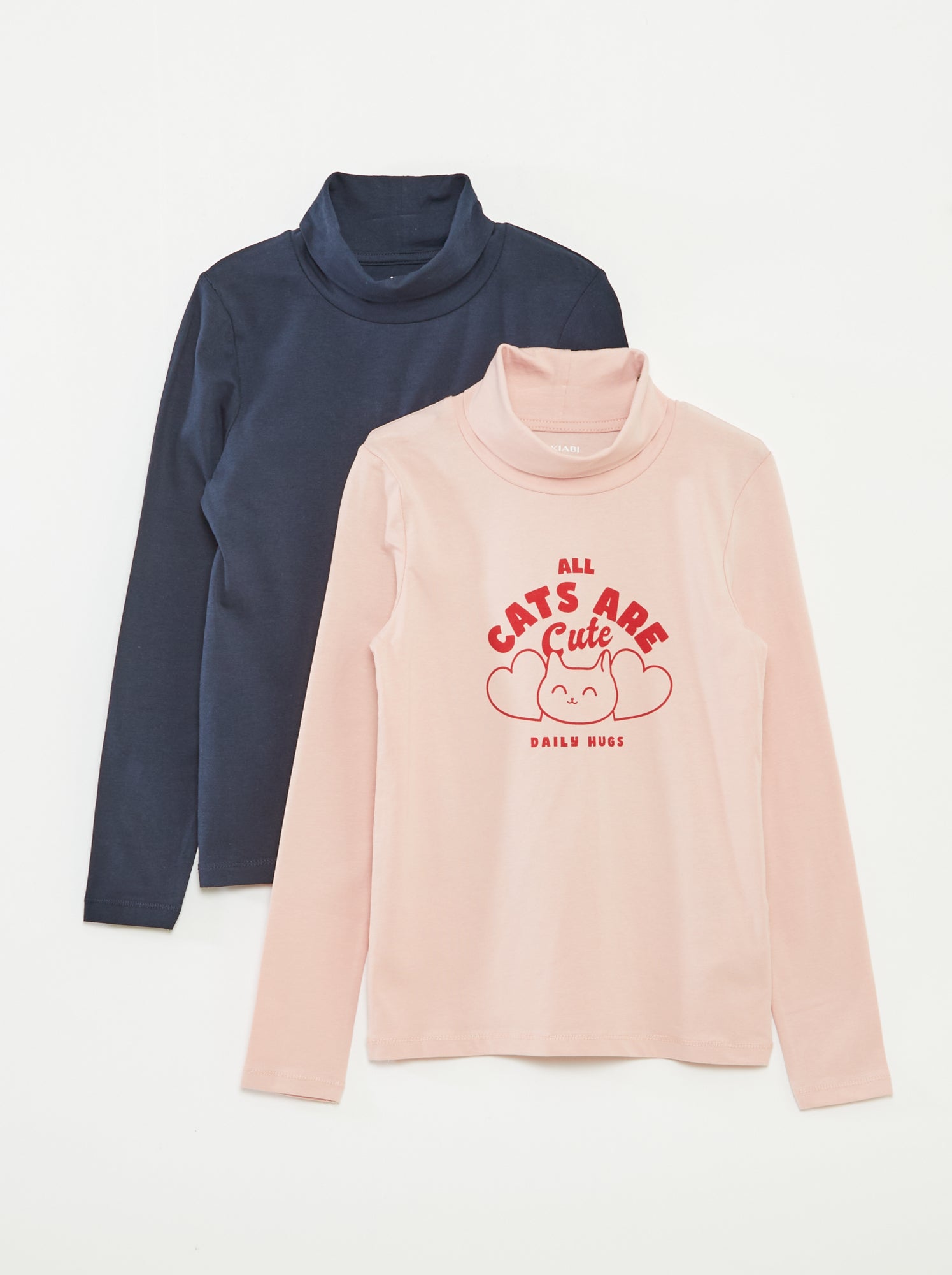 Lot De 2 Pulls Fins Ikks Orchestra - Taille 7/8 Ans, Couleur Gris Rose - Occasion Très Bon État