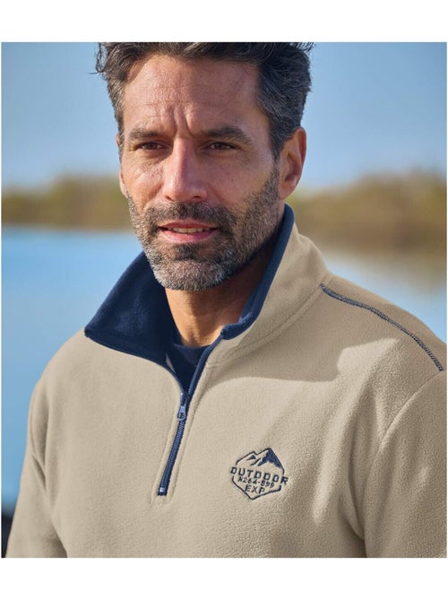 Lot de 2 Pulls Micropolaire Outdoor   - ATLAS FOR MEN - Kiabi