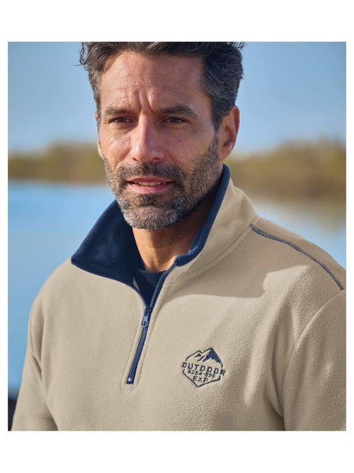 Lot de 2 Pulls Micropolaire Outdoor   - ATLAS FOR MEN - Kiabi