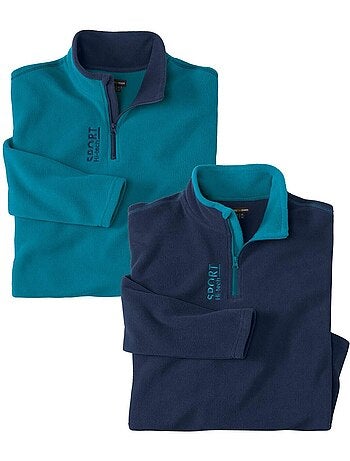Lot de 2 pulls micropolaire outdoor - atlas for men
