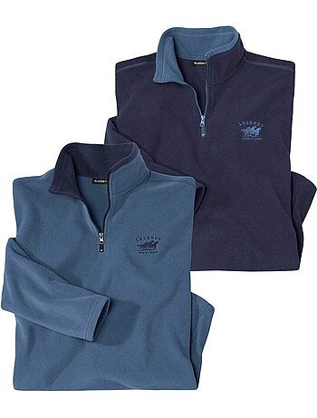 Lot de 2 pulls micropolaires west légend - atlas for men