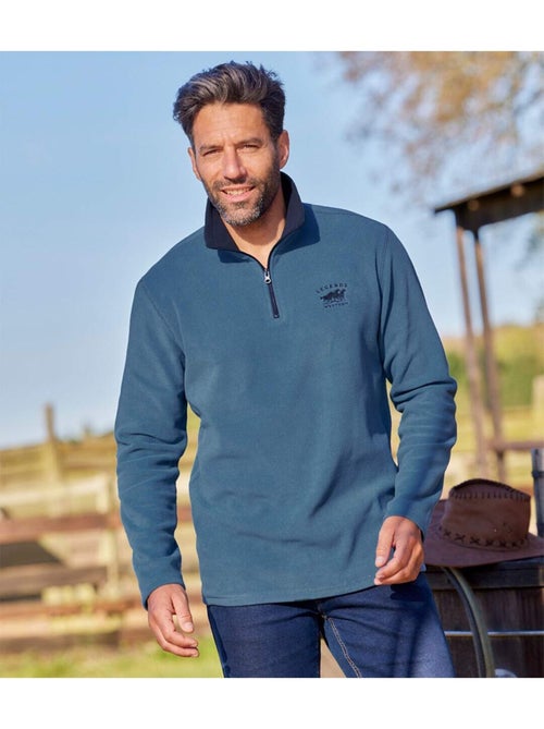 Lot de 2 pulls micropolaires west légend - atlas for men - Kiabi Lot de 2 pulls micropolaires west légend - atlas for men - Kiabi