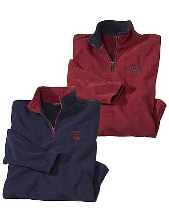 Lot de 2 Pulls Polaire Mountain Passion - ATLAS FOR MEN