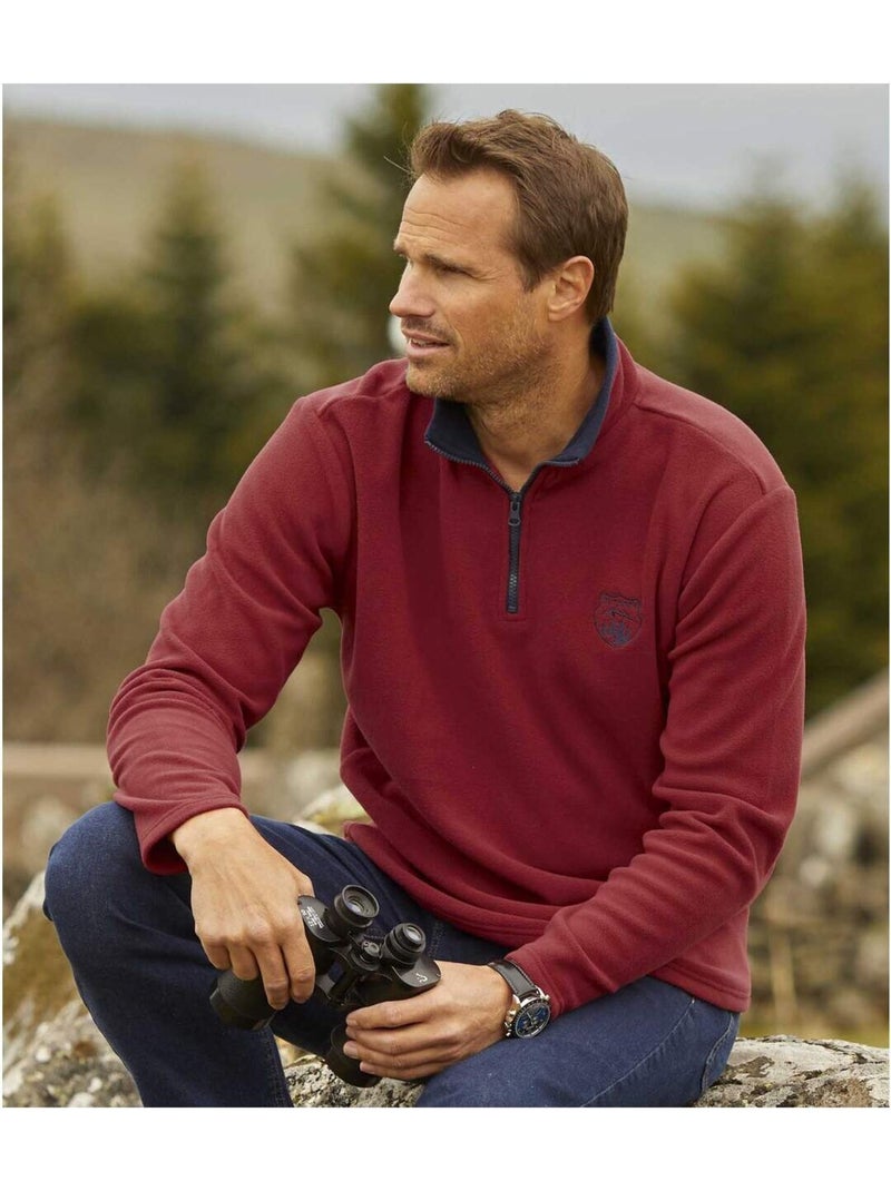 Lot de 2 Pulls Polaire Mountain Passion  - ATLAS FOR MEN Bleu Rouge - Kiabi