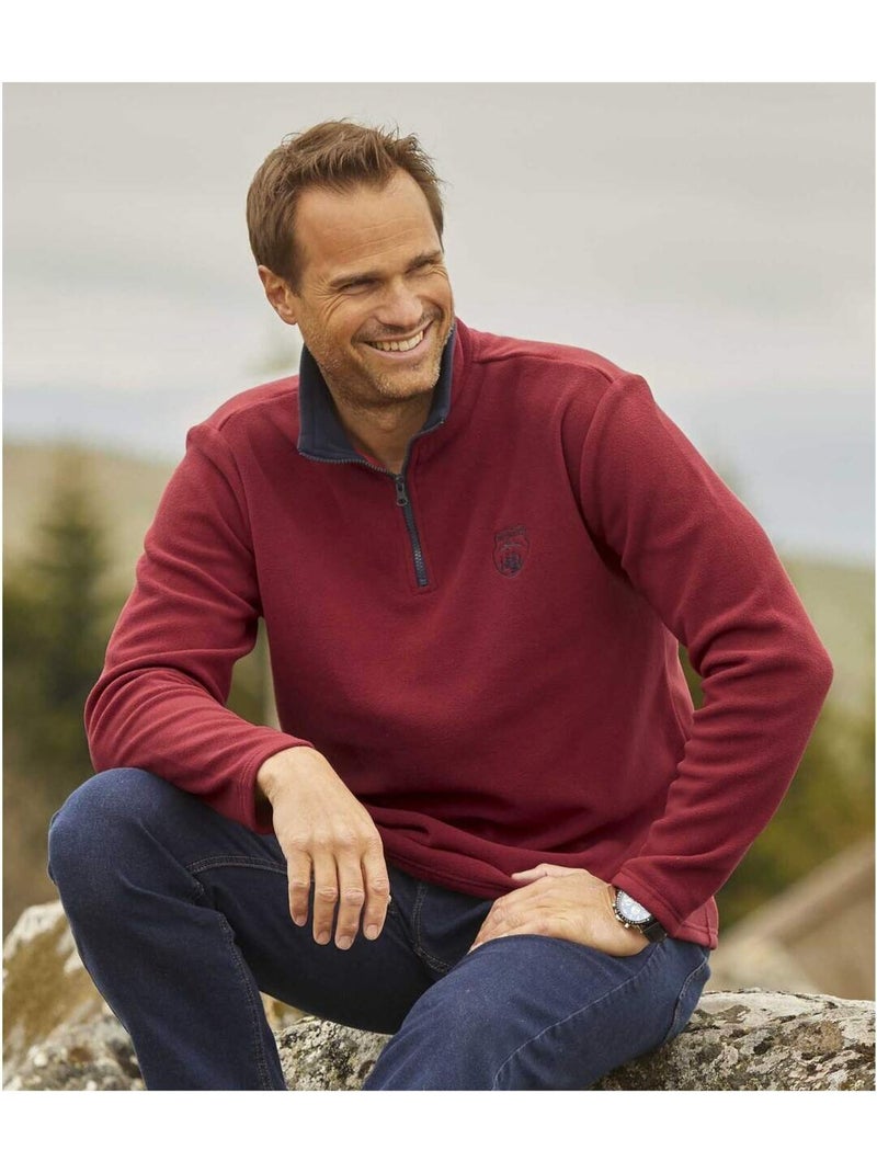 Lot de 2 Pulls Polaire Mountain Passion  - ATLAS FOR MEN Bleu Rouge - Kiabi