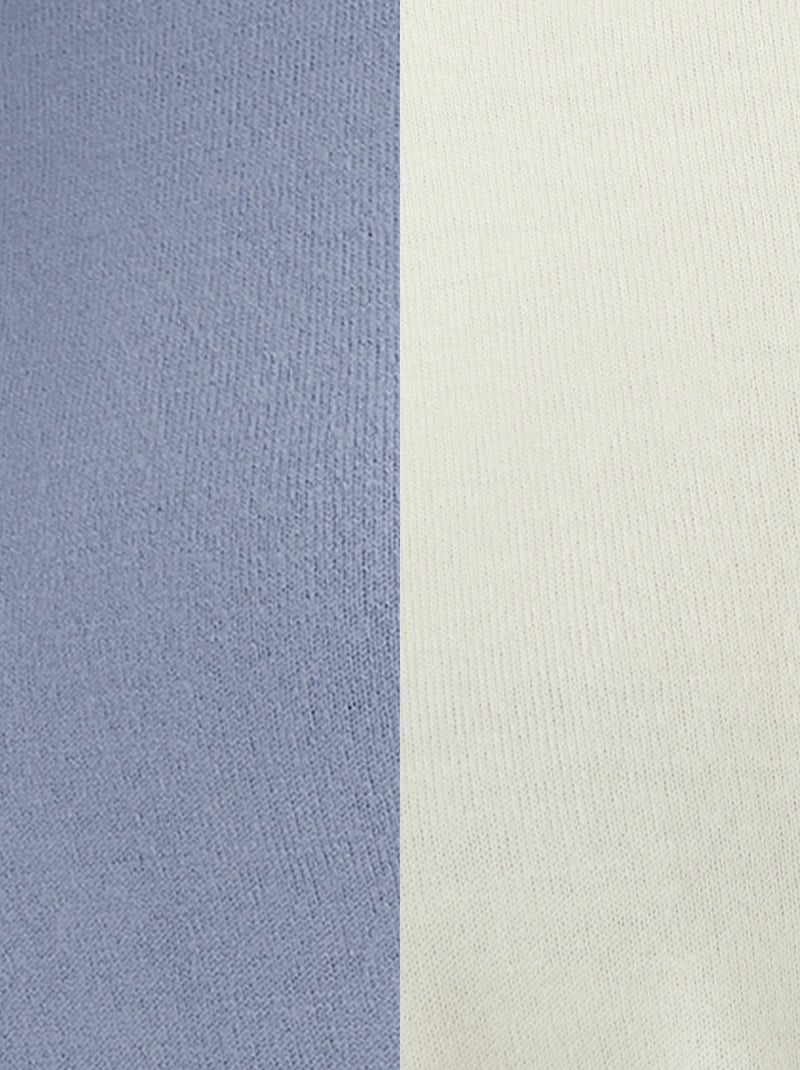 Lot de 2 pulls toucher doux col montant - Damart Bleu - Kiabi