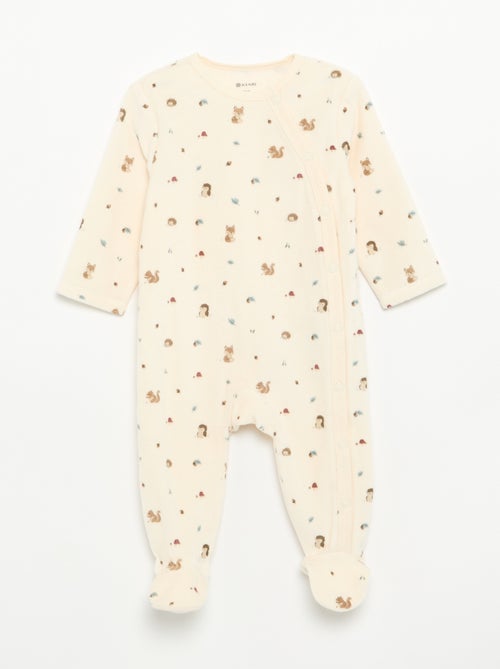Lot de 2 pyjama en velours avec pieds - Kiabi Lot de 2 pyjama en velours avec pieds - Kiabi