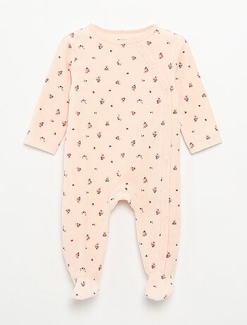 Lot de 2 pyjama en velours avec pieds