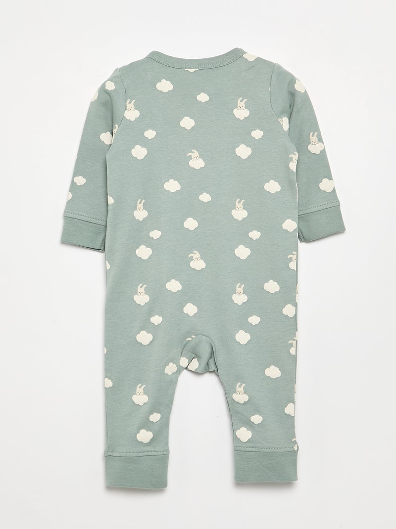 Lot de 2 pyjamas - collection facile à enfiler Vert - Kiabi