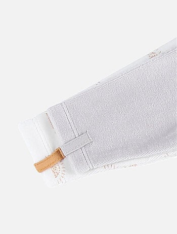 Lot de 2 pyjamas 1-pièce en velours, clair/écru Noukie's