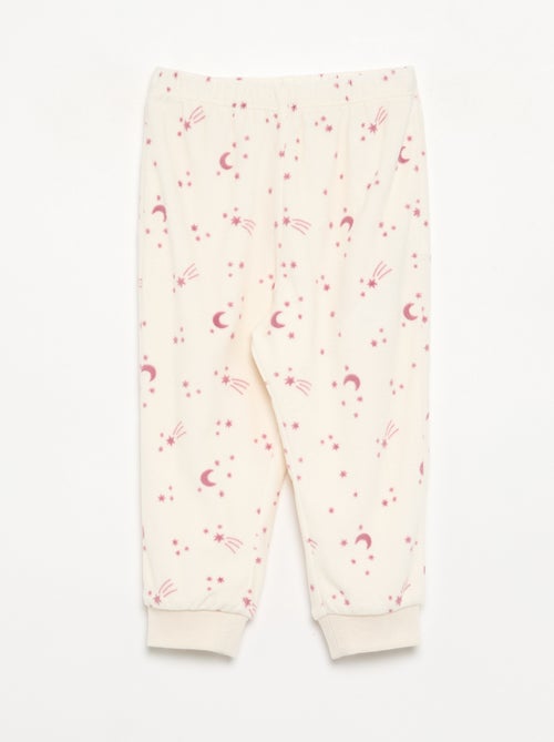 Lot de 2 pyjamas 2 pièces en polaire imprimé - Kiabi