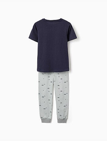 Lot de 2 pyjamas à manches courtes en coton avec imprimés voitures