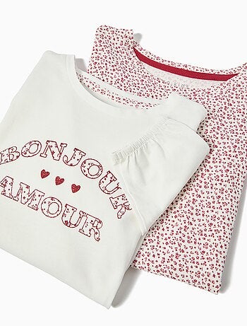 Lot de 2 pyjamas à manches longues, MO Fashion