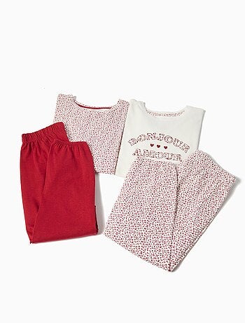 Lot de 2 pyjamas à manches longues, MO Fashion