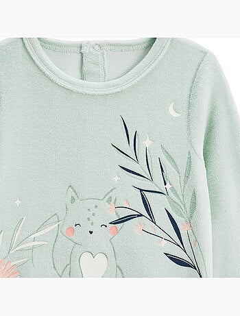 Lot de 2 pyjamas b?b? en velours Dina